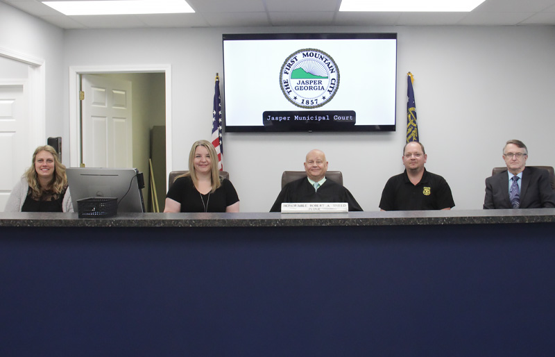 Tonya Dutton, Chief Clerk and Bob Sneed, Municipal Judge