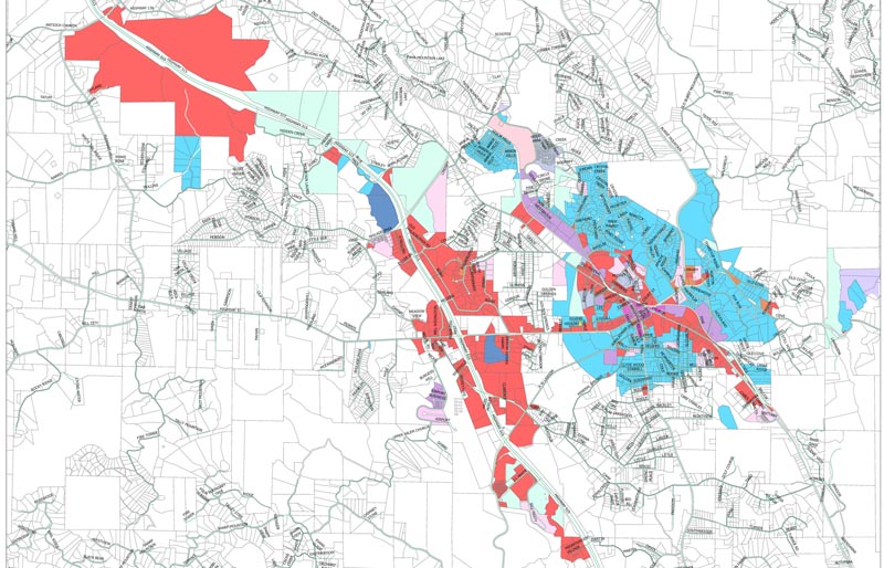 Jasper Zoning Map