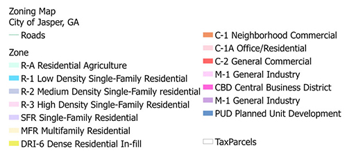 Zoning Map Legend